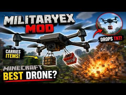 You Can Control Military Drones in Minecraft! - MilitaryEX