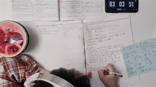 4h自学刷数学题×高考41天🪤｜淡淡的，就会顺顺的