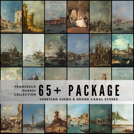 65  Francesco Guardi Works / Venice Cityscapes, Canals & Atmospheric Art / High‑res JPG Digital Bundle - Etsy