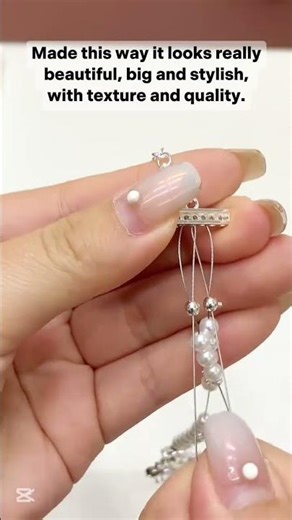 Cute Beaded Bracelet Making | Mermaid tail double-layer bracelet, handmade Rhinestone bracelet.