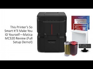 This Printer’s So Smart It’ll Make You ID Yourself—Matica MC320 Review (Full Setup Demo!)
