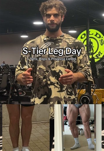 S-Tier Leg Day | DM “FIT” to Transform Your Physique Today‼️ • Custom Meal   Training Plans in Bio (750  Satisfied Customers) • DFYNE - Code “Tristan” • Controlled Insanity - Code “Tristan” • GymPin - Code “Trstnn” #legday #legworkout #gymtok #fitness #workout