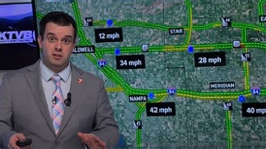 Wednesday morning traffic slow through Meridian