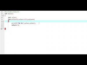 How to find ASCII value of all characters C Program
