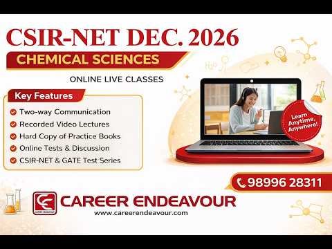 CSIR NET Chemical Science Online Classes Dec. 2026 #csirnetchemistry
