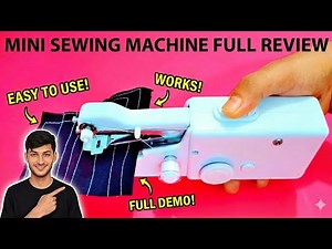 How to Operate a Handheld Sewing Machine - Tutorial