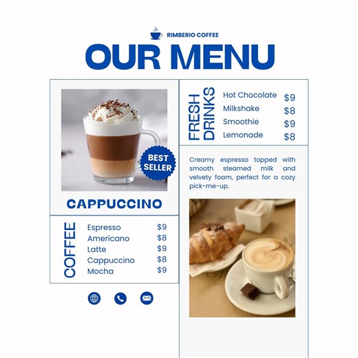 Cafe & Continental Menu Template | European Bistro Food List Design | Printable Restaurant Menu | - Etsy