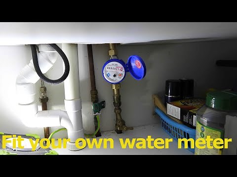 How to fit an indoor Water Meter. Check on your usage.