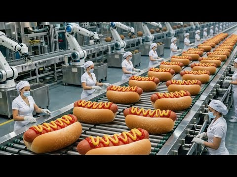 How Hot Dogs Are Made in USA Factories | Real Production Process