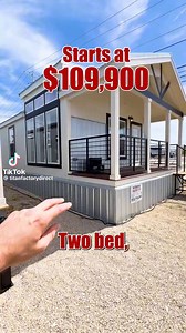 This luxury tiny home starts at $109,900! The Casablanca has 2 bedrooms and 1 bathroom, and is full of great features! Call us at (855) 550-6550 or check the link in our bio to find your dream home!🏡 . . . #texas #houston #dallas #trending #viral #explore #fyp #trend #inspiration #design #home #manufacturedhomes #architecture #interiordesign #homedecor #decor #tinyhouse #tinyhome #mobilehome #mobilehomes #prefabhouse #hudhome #manufacturedhome #modularhomes #trailerhome | Titan Factory Direct