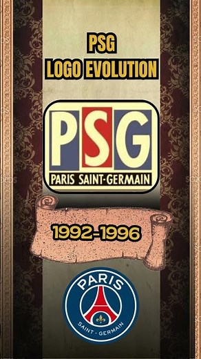 PSG Logo Evolution (1970–2025) 🔵🔴🗼 #Shorts