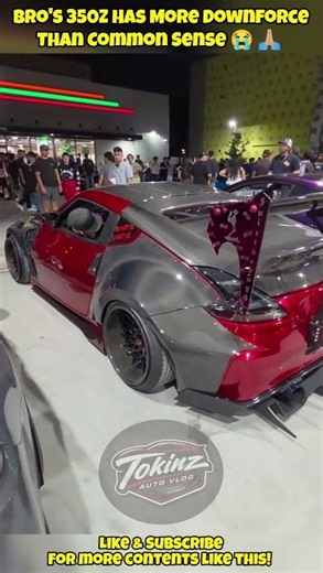 Bro's 350Z Has More Downforce Than Common Sense😭🙏🏼