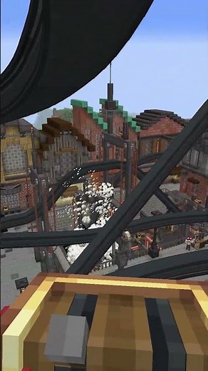 I built an INVERTED COASTER in Minecraft Create Mod! #minecraft #themepark #create