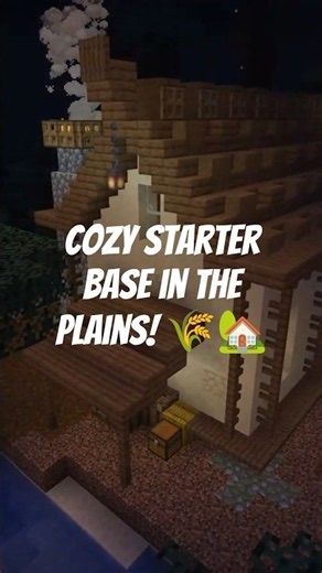 Cozy Starter Base in the Plains! 🌾🏡 #shorts