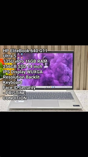 Alvin Macinas | HP EliteBook 640 G11 Ultra 5 135U vPro 16GB RAM 256GB SSD 14 inch IPS Display WUXGA Resolution Backlit Keyboard Face ID Security -... | Instagram