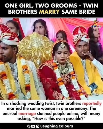 One Bride, Two Grooms 😲 | Twin Brothers Marry Same Woman in Shocking Ceremony