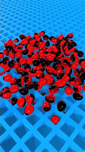 Satisfying Sphere Collapse Physics Simulation #simulation #shorts