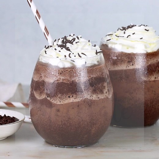 9.6K views · 100 reactions | Insanely delicious and easy, this frozen hot chocolate is perfect for hot summer months when drinking hot chocolate would be, well, insane. GET THE RECIPE: https://www.melskitchencafe.com/easy-frozen-hot-chocolate/ | Mel's Kitchen Cafe | Facebook
