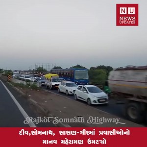 2.2M views · 15K reactions | દીવ,સોમનાથ, સાસણ-ગીરમાં પ્રવાસીઓનો માનવ મહેરામણ ઉમટ્યો @top fans #diwali2024 #traffic #junagadh #sasangir | News Updates | Facebook