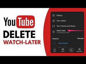 How To Delete All "Watch Later" Videos from Youtube (At Once)