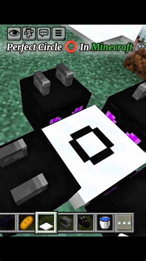 perfect ⭕ in Minecraft 😎 #minecraft #circle