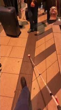 The bag is a tripping hazard for blind people. KEEP THE GUIDE STRIPS CLEAR!