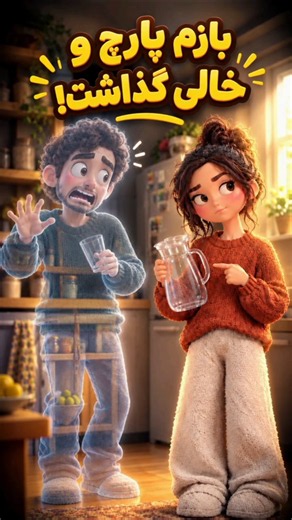 بازم پارچ آب و خالی گذاشت 🫠🥲 | مینا و مانی #shorts