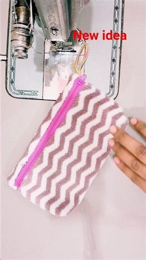 ✨ how to make a purse, zipper pouch kaise banaen #sewing #stitching #fashion #design #trending #diy