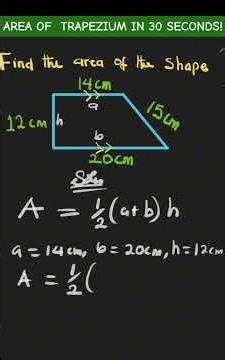 GCSE Maths: Area of a Trapezium in 30 Seconds! 🔥 | Easy Exam Question #shorts #trapezium