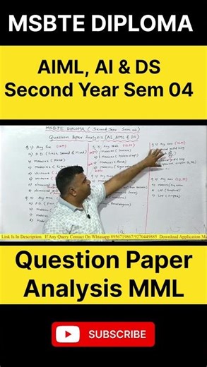 Sem 04 Maths for ML Paper Analysis 📊 Target 90%+ #MSBTE #Diploma