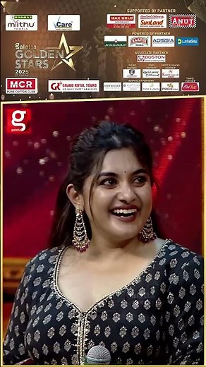 Nivetha Thomas✨தம்பியை பாத்து Shock ஆகிட்டாங்களே😍💞Galatta Golden Stars 2025 #throwback
