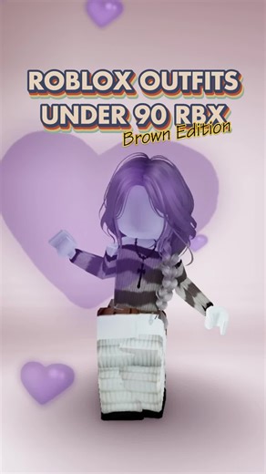 Cute Brown Roblox Outfits Under 90 RBX