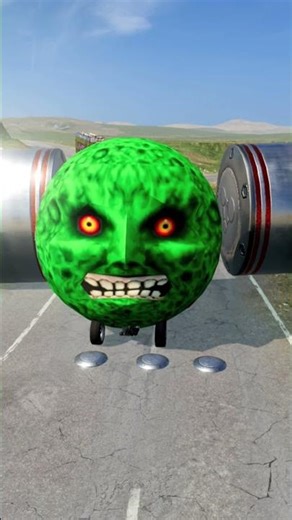 Long Colourful Capsule Buses vs Hydraulic Press Challenge | BeamNG.drive #shorts