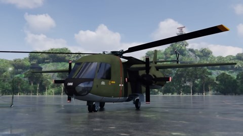 The plane that could turn into a helicopter... Lockheed Flying CARR