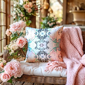 Pastel Accent Pillow Light Symmetrical Abstract Watercolor Decorative Throw Pillow Indoor Outdoor Pillow Cover Square / Lumbar Pillow Case - Etsy UK