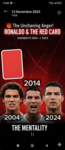 2.2K views · 46 reactions |  The Unchanging Anger! Ronaldo & The Red Card: Moments 2004 ➝ 2025 | The Mentality  #ronaldo #cr7 #cristianoronaldo #redcard #GOAT #football | Legendary Goalz | Facebook