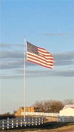American Flag Waving & Classic Pickup Trucks in Springfield, MN