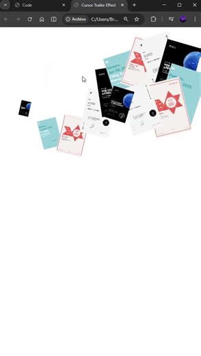 Cursor Trailer Effect #programacion #javascript #animacion #codigo #html #programaciónweb #cursor