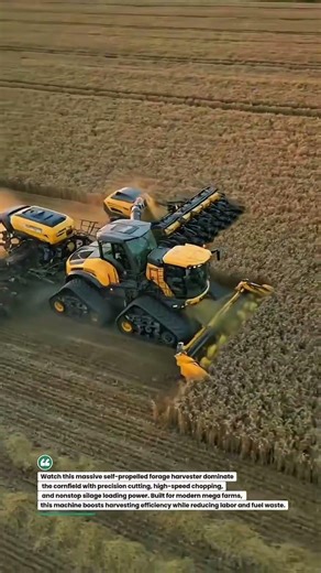 Mega Corn Silage Beast Harvesting! 🌽🚜 #BigMachines #FarmTech #AgriPower
