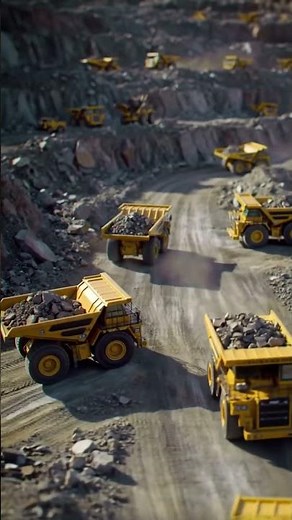RC Dump Truck Convoy: The Ultimate Miniature Mining Site! 🚛💨