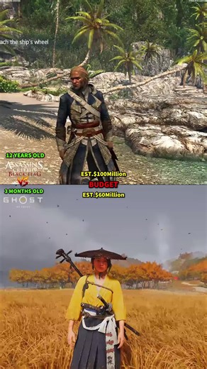 Ghost of Yōtei vs Assassin's Creed IV Animation Comparison