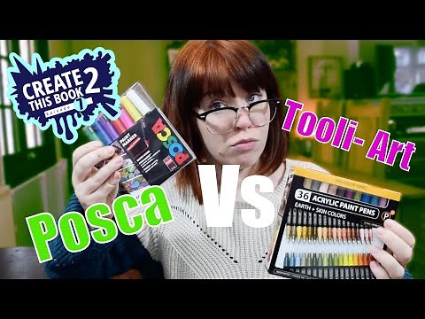 Tooli-art VS Posca Paint Pens | Create this Book 2 by ‪@MoriahElizabeth‬