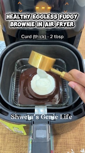 1.2M views · 3.2K reactions | Healthy Eggless Fudgy Brownie Recipe in...