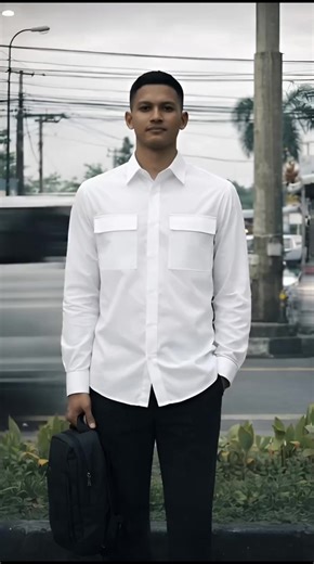 CUTOFF Hudson Double Pocket Work shirt #kemejapriadewasa #kemejalenganpanjang #fyp