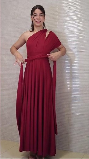 ✨ One Dress, Endless Styles — Today’s Look: The One-Shoulder Wrap ✨