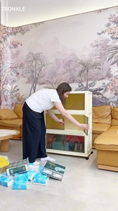 Storage Bins with Lid, 36 Gal Extra Large Collapsible Storage Bins with Golden Handles, 5 Packs Stackable Storage Bins with Wheels,Closet Organizers and Storage for Home, Office, Dorms