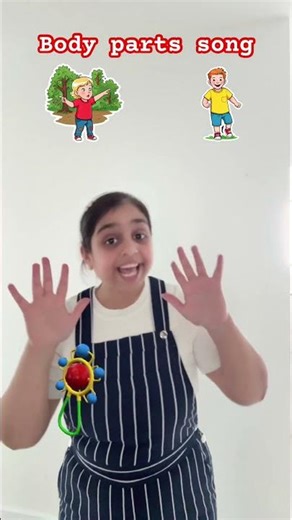 10 Little Fingers 👶✨ | Cute English Rhyme for Kids | Body Parts Song