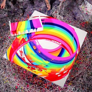 These 'swing' paintings can cost up to £10,000 😮 Callen Schaub Art | Ultimate