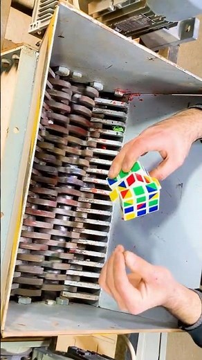Shredding a Rubik’s Cube! Insanely Satisfying Toy Destruction in the Shredder