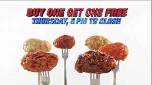 21M views · 4.6K reactions | Wing Night in America® is back at SONIC®! Which means wings are buy-one-get-one-free every Thursday from 5 PM to close. How can things get any better? Well, there are six bold sauce flavors to choose from! How can things get even better than that? If you’re already at a SONIC! Of equal or lesser value. Requires purchase at regular price. See Menu for Details. Limited time only at participating SONIC® Drive-Ins. | Sonic Drive-In | Facebook